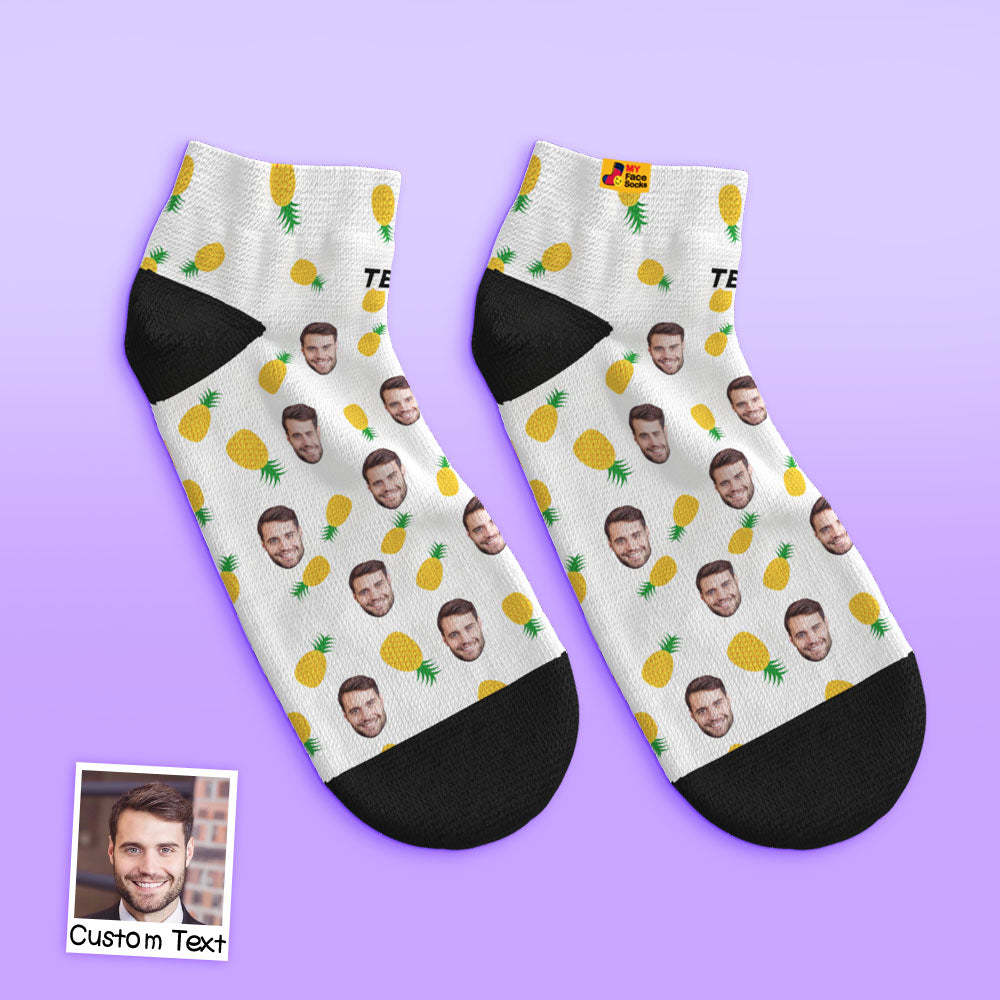Custom Low cut Ankle Socks Personalized Face Socks