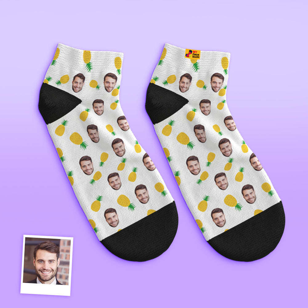 Custom Low cut Ankle Socks Personalized Face Socks