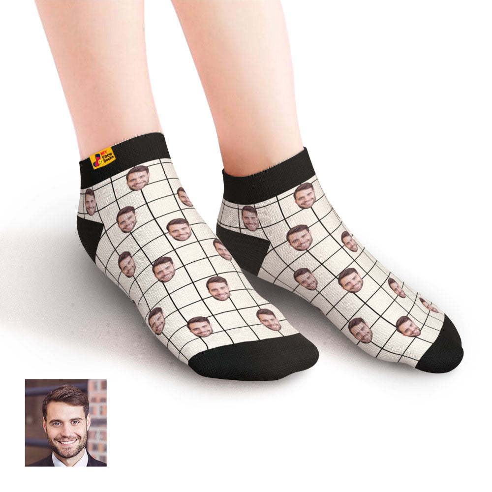 Custom Low cut Ankle Socks Personalized Face Socks
