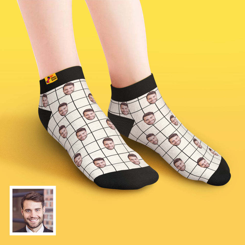 Custom Low cut Ankle Socks Personalized Face Socks