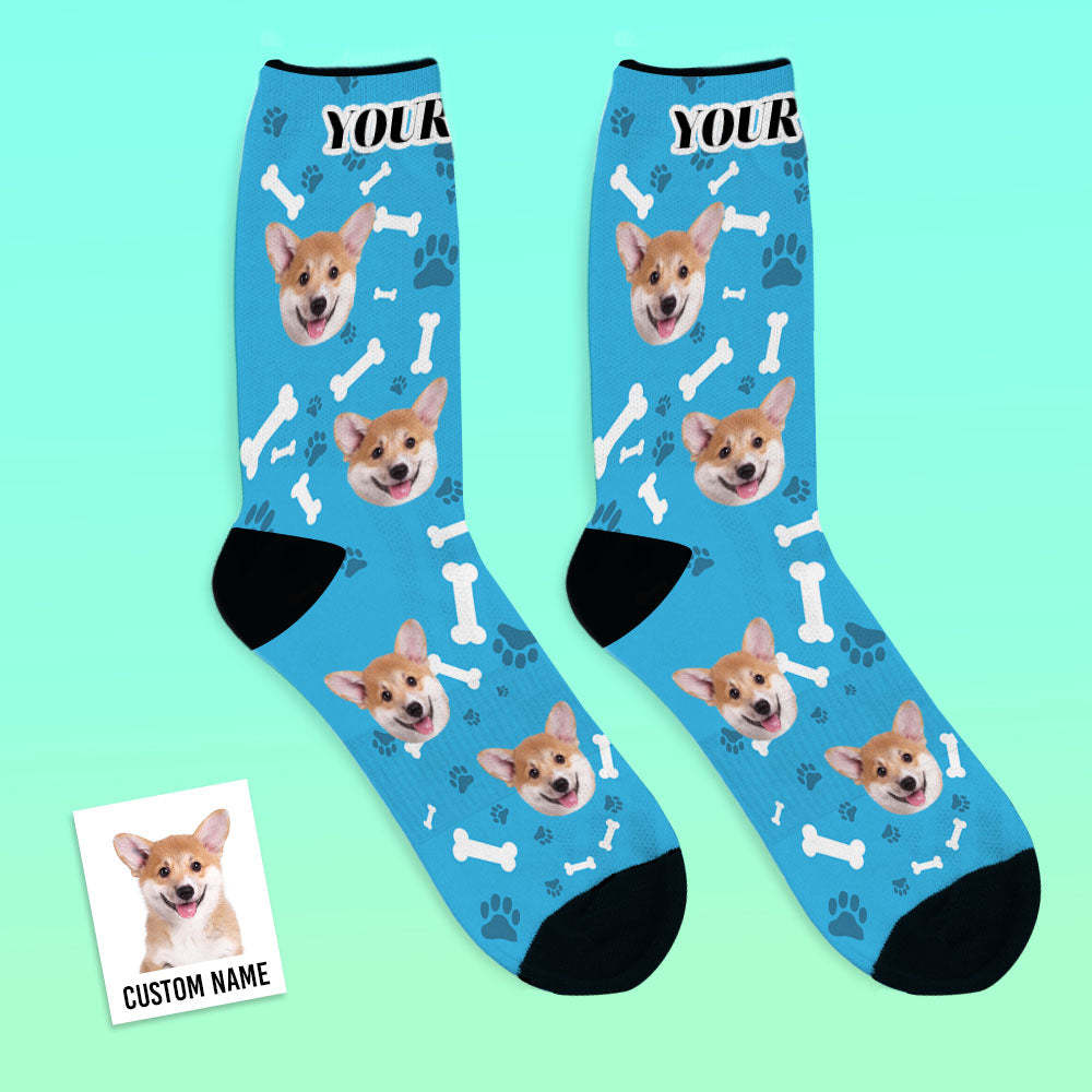 Custom Dog Socks With Your Text With Your Text - MyFaceSocksAU