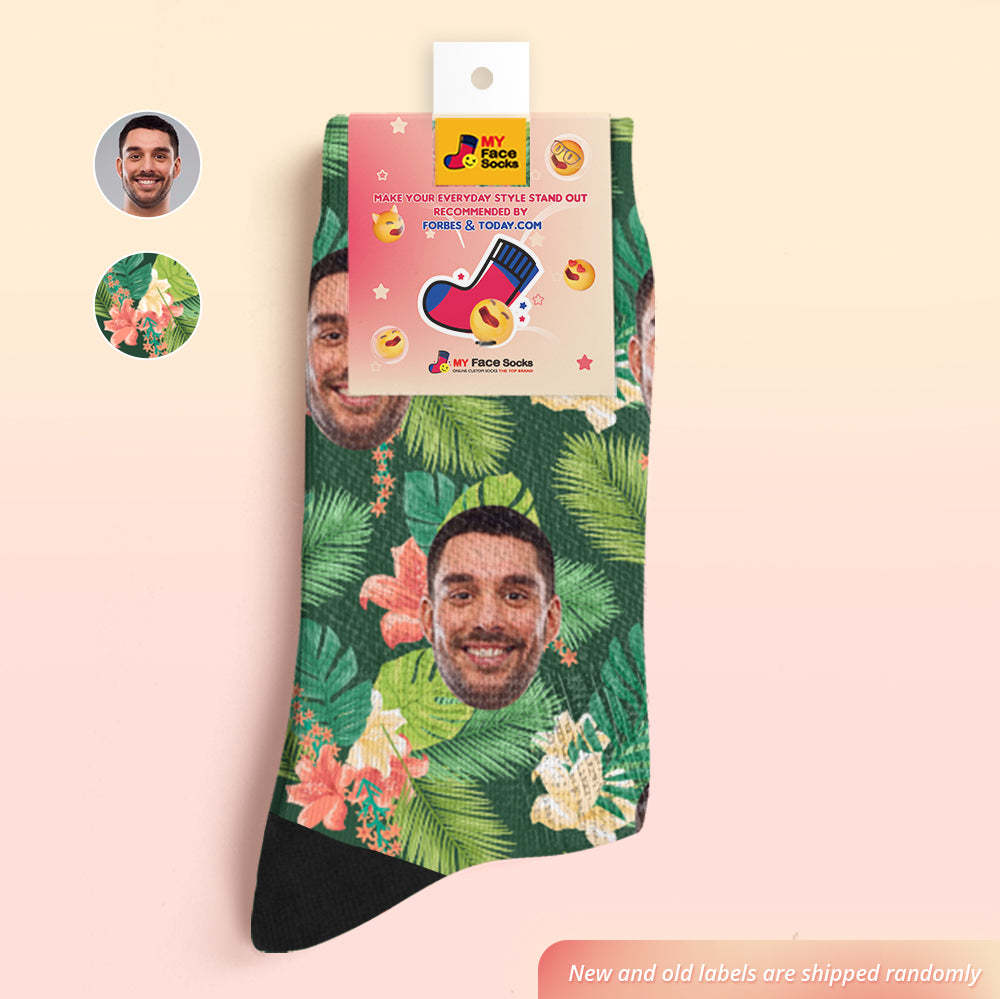 Custom Face Socks Add Pictures and Name Summer Breathable Soft Socks - MyFaceSocksAu