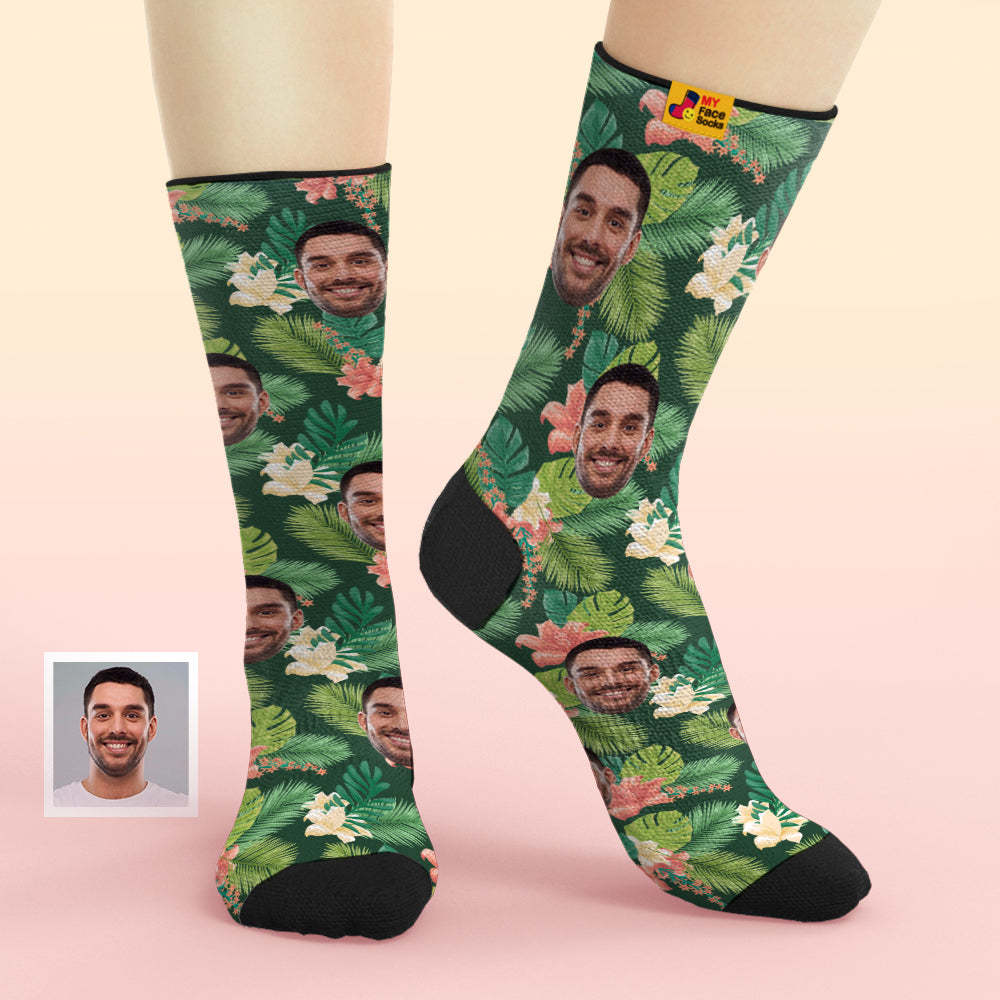 Custom Face Socks Add Pictures and Name Summer Breathable Soft Socks - MyFaceSocksAu