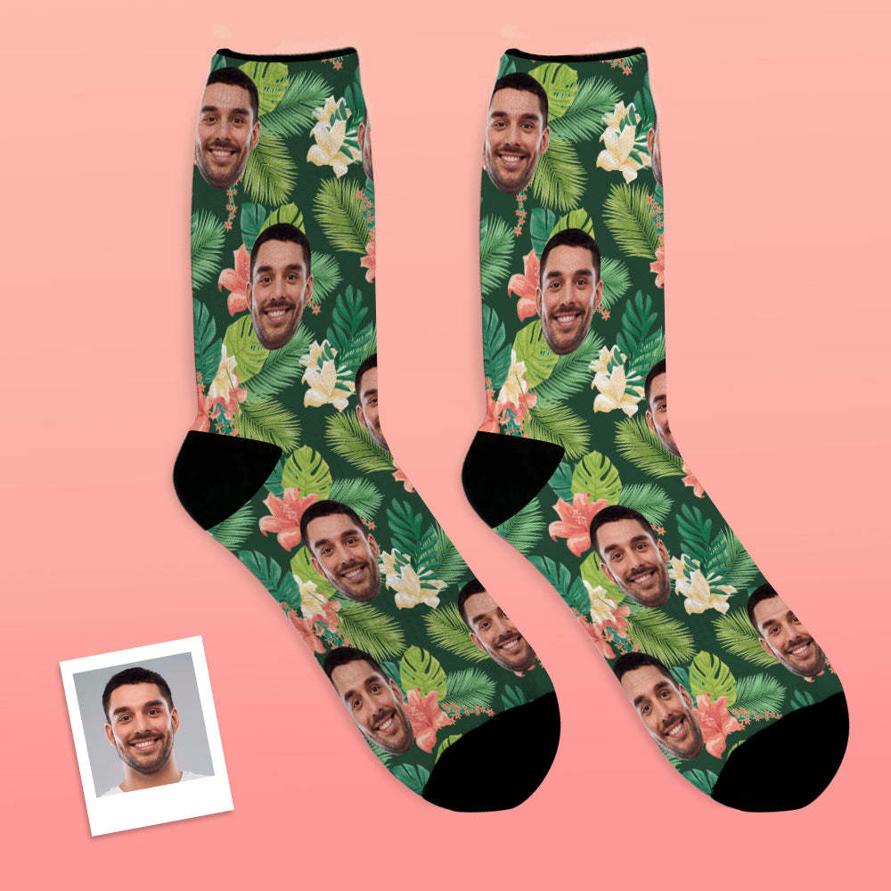 Custom Face Socks Add Pictures and Name Summer Breathable Soft Socks - MyFaceSocksAu