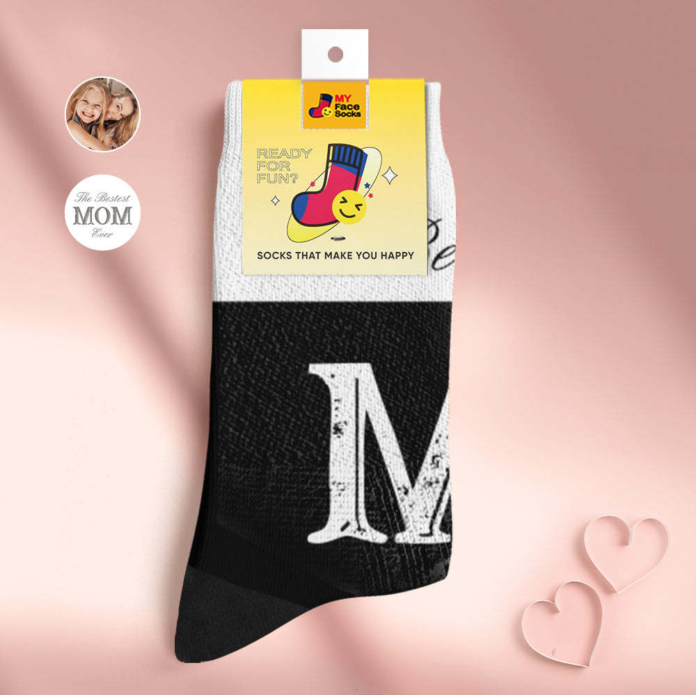 Custom Breathable Face Socks Personalised Soft Socks Gifts For Best Mom - MyFaceSocksAu