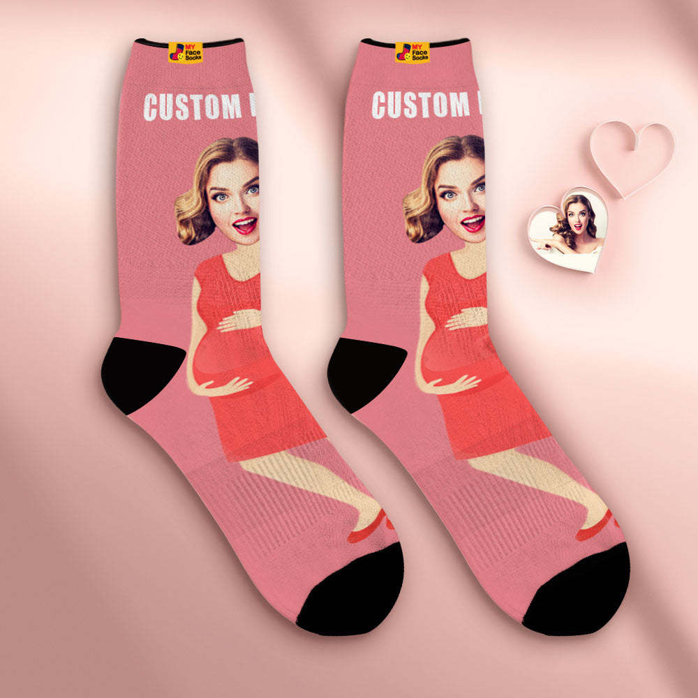 Custom Breathable Face Socks Personalised Soft Socks Gifts For Super Mama - MyFaceSocksAu