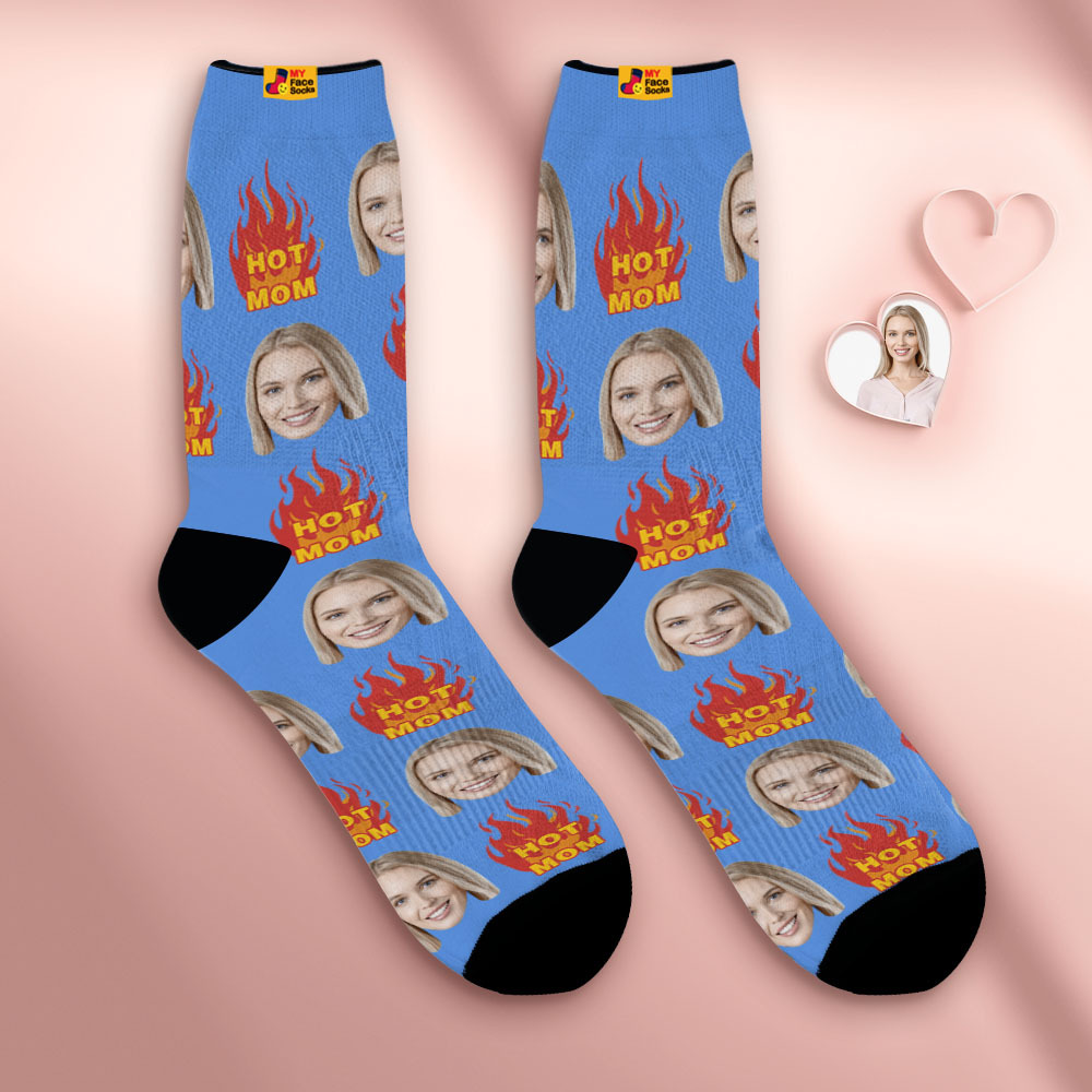Custom Breathable Face Socks Personalised Soft Socks Gifts For Hot Mama - MyFaceSocksAu