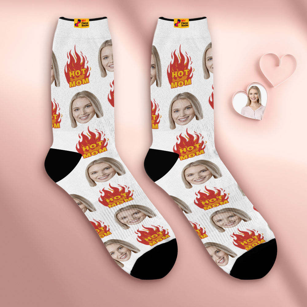 Custom Breathable Face Socks Personalised Soft Socks Gifts For Hot Mama - MyFaceSocksAu