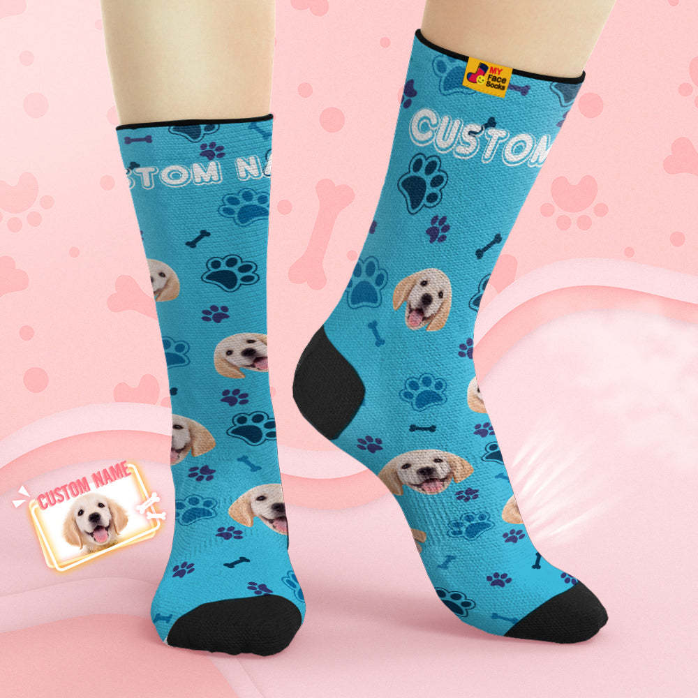 Custom Breathable Face Socks Personalised Soft Socks Gifts Dog Face - MyFaceSocksAu