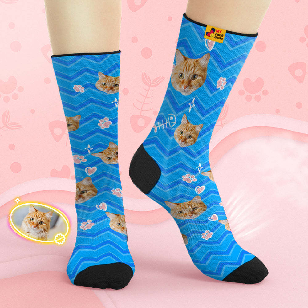 Custom Breathable Face Socks Personalised Soft Socks Gifts Cute Pet Face - MyFaceSocksAu