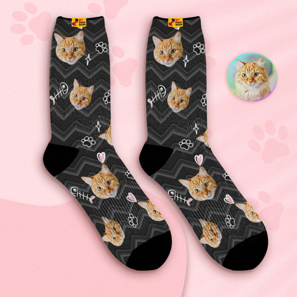 Custom Breathable Face Socks Personalised Soft Socks Gifts Cute Pet Face - MyFaceSocksAu