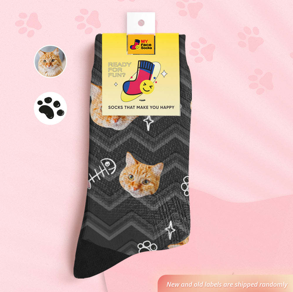 Custom Breathable Face Socks Personalised Soft Socks Gifts Cute Pet Face - MyFaceSocksAu