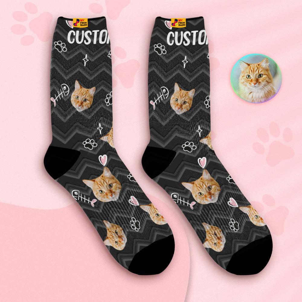 Custom Breathable Face Socks Personalised Soft Socks Gifts Cute Pet Face - MyFaceSocksAu