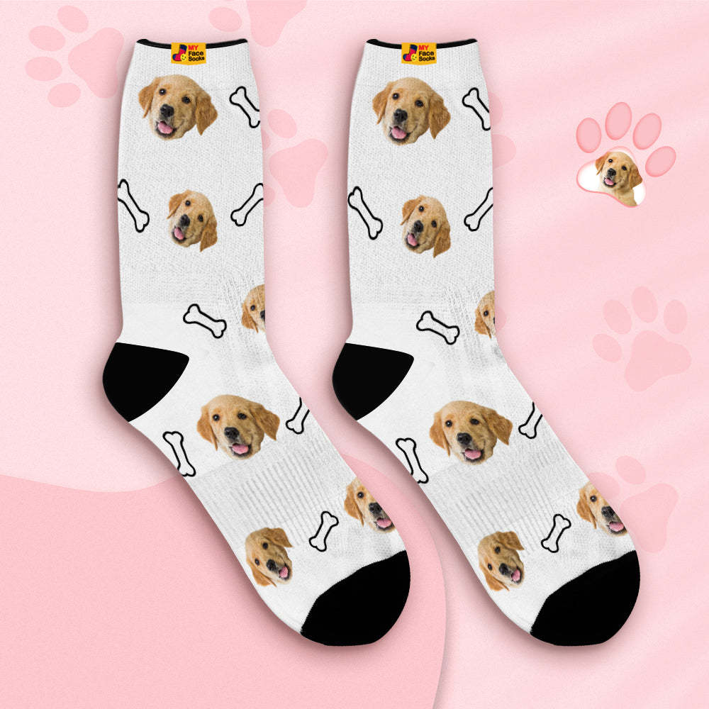 Custom Breathable Face Socks Personalised Soft Socks Gifts Mosaic Pet Face - MyFaceSocksAu