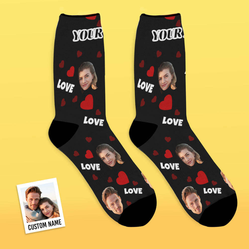 Custom Face Socks Personalised Photo Socks Gift For Family - Love-MyFaceSocksAu