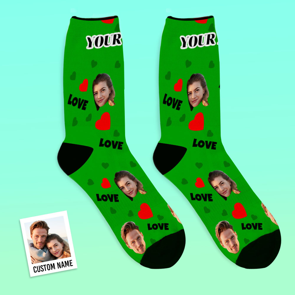 Custom Face Socks Personalised Photo Socks Gift For Family - Love-MyFaceSocksAu