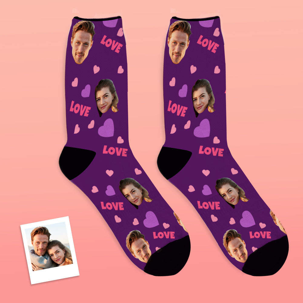Custom Face Socks Personalised Photo Socks Gift For Family - Love-MyFaceSocksAu