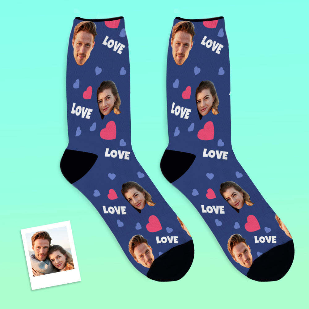 Custom Face Socks Personalised Photo Socks Gift For Family - Love-MyFaceSocksAu