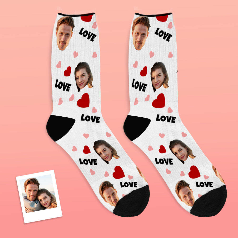 Custom Face Socks Personalised Photo Socks Gift For Family - Love-MyFaceSocksAu