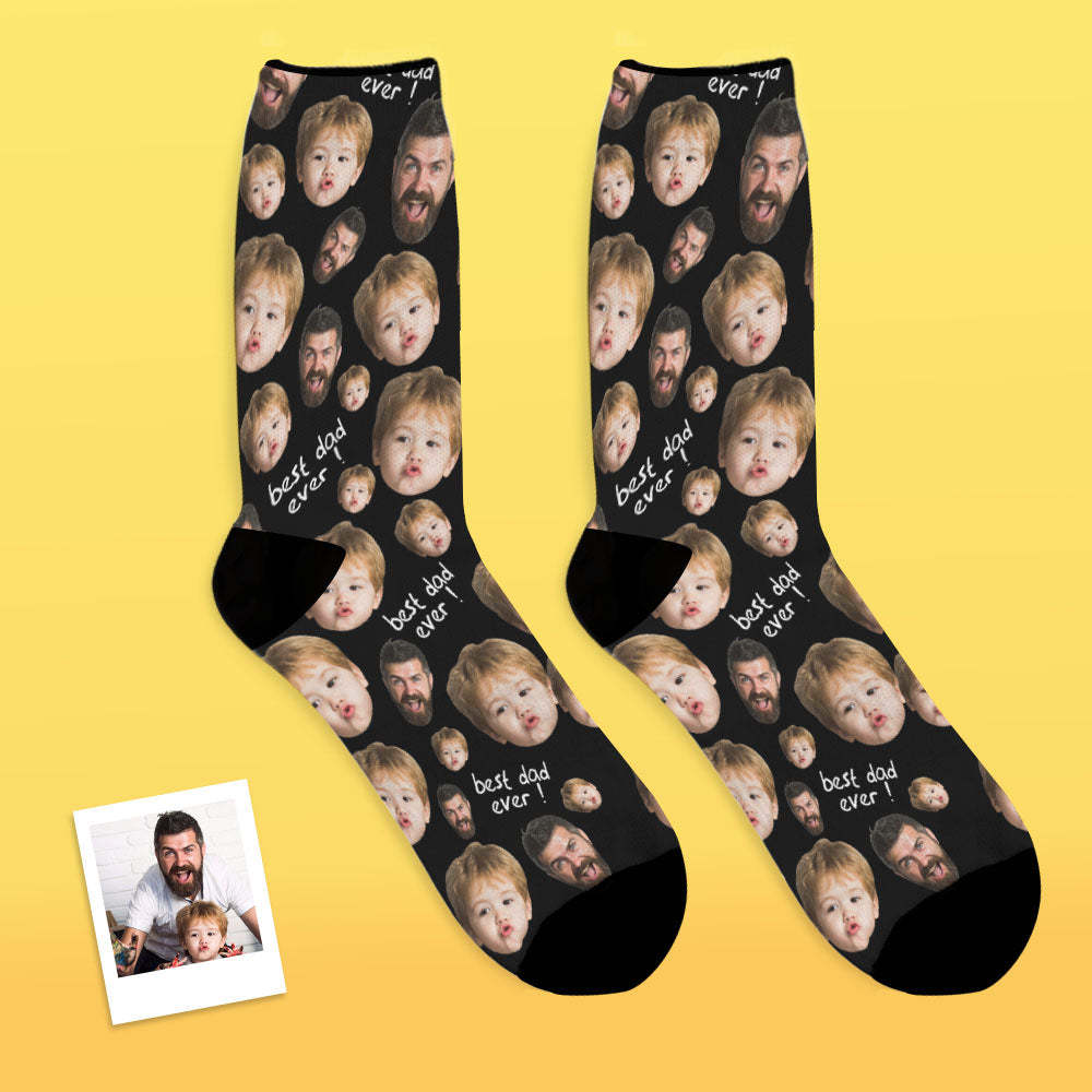 Custom Face Socks To The Best Dad-MyFaceSocksAU