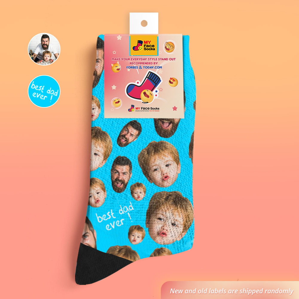 Custom Face Socks To The Best Dad-MyFaceSocksAU