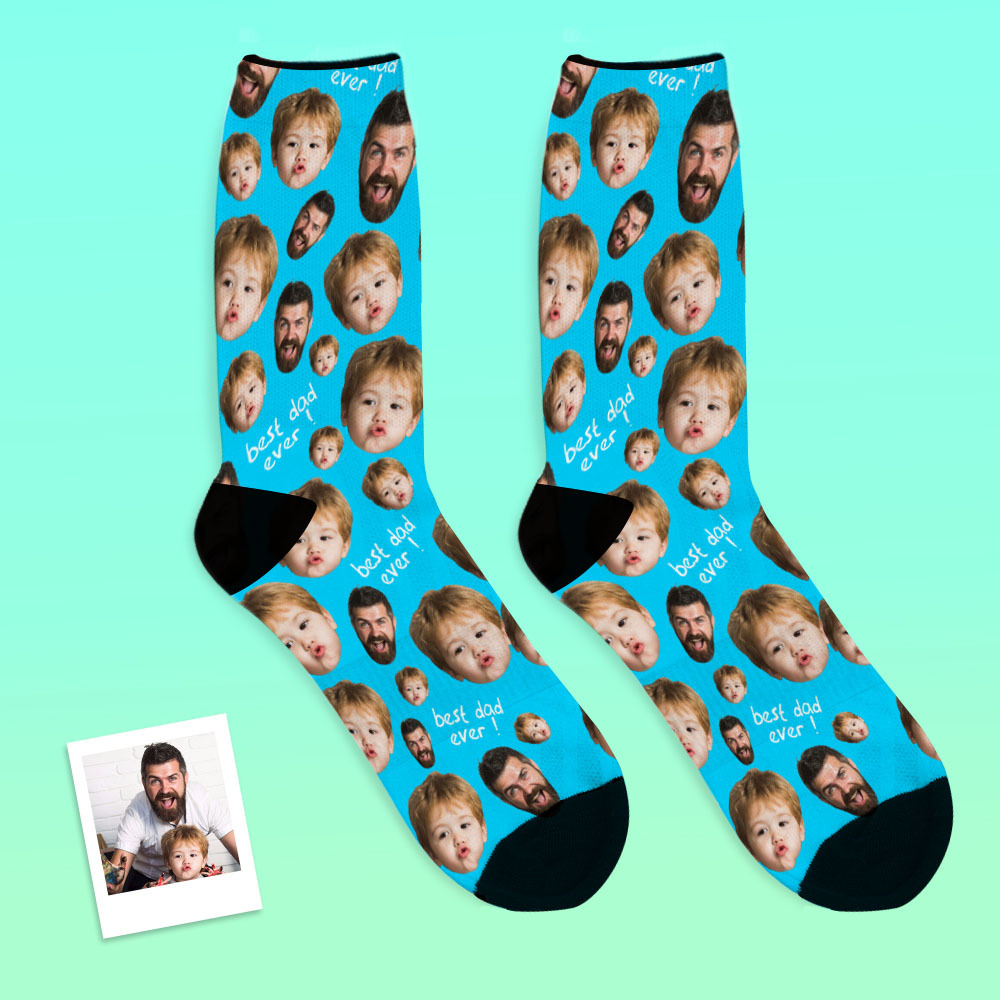 Custom Face Socks To The Best Dad-MyFaceSocksAU