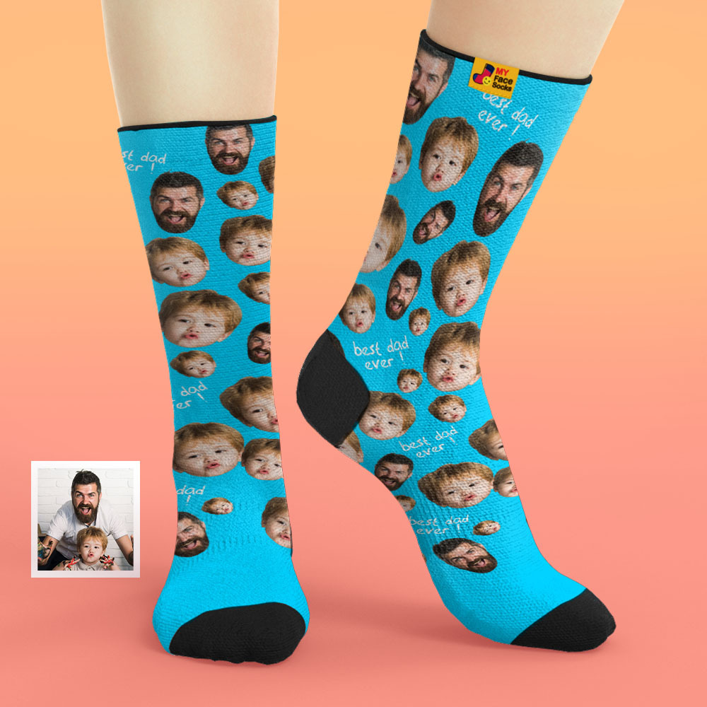 Custom Face Socks To The Best Dad-MyFaceSocksAU