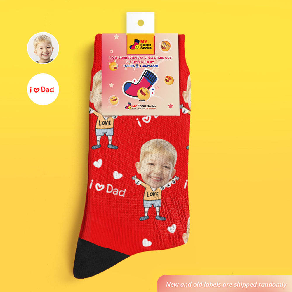Custom Face Socks To The Dearest Dad-MyFaceSocksAU