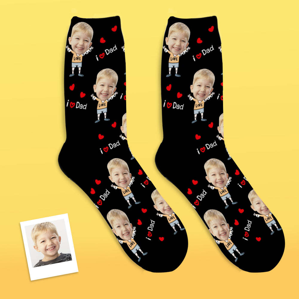 Custom Face Socks To The Dearest Dad-MyFaceSocksAU