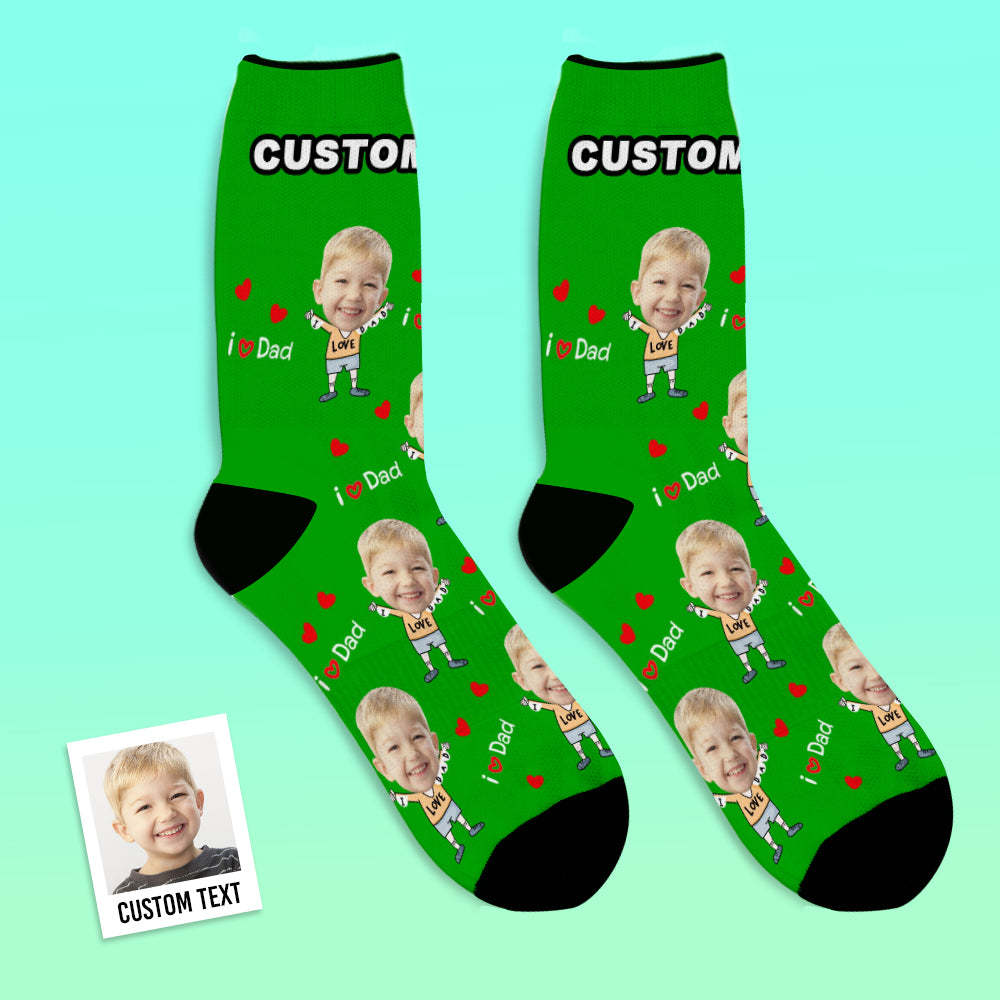 Custom Face Socks To The Dearest Dad-MyFaceSocksAU