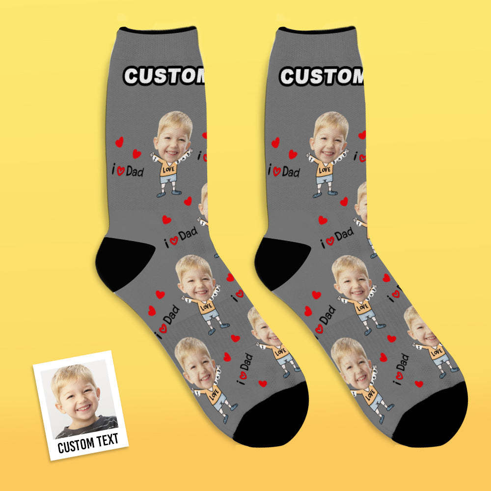 Custom Face Socks To The Dearest Dad-MyFaceSocksAU