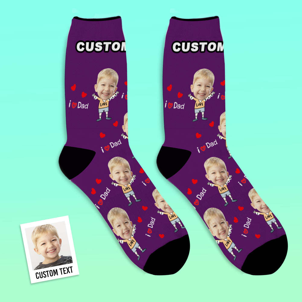 Custom Face Socks To The Dearest Dad-MyFaceSocksAU