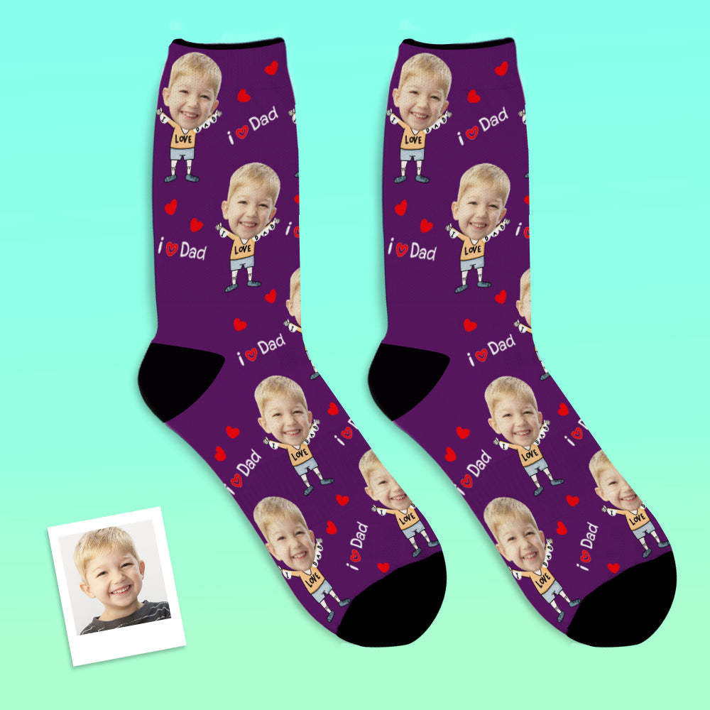 Custom Face Socks To The Dearest Dad-MyFaceSocksAU