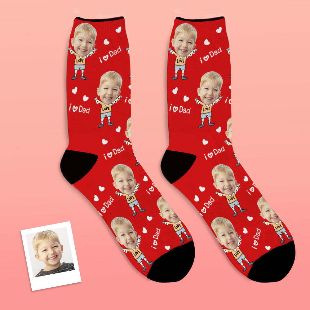 Custom Face Socks To The Dearest Dad-MyFaceSocksAU