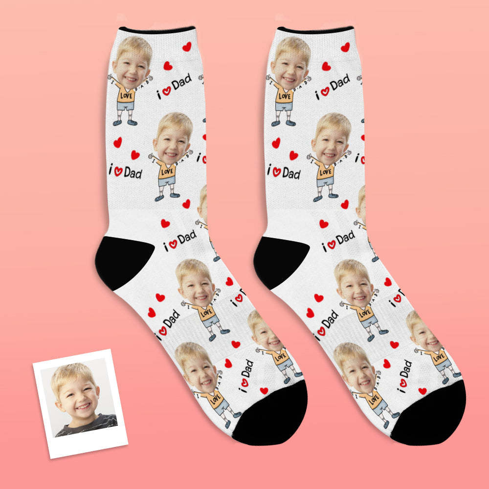 Custom Face Socks To The Dearest Dad-MyFaceSocksAU