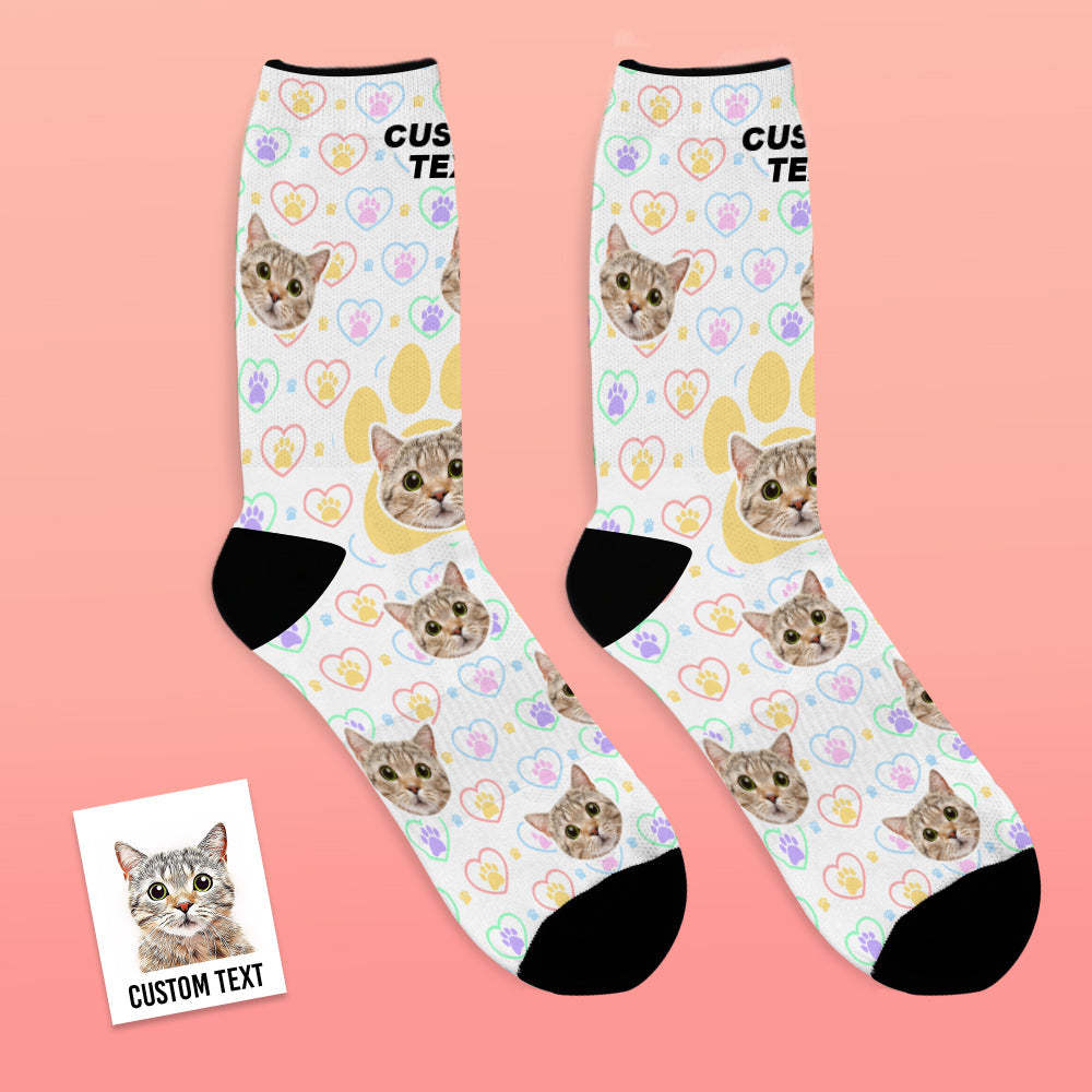Custom Face Socks Breathable Photo Socks Pet Lovers Personalised Gift - MyFaceSocksAu