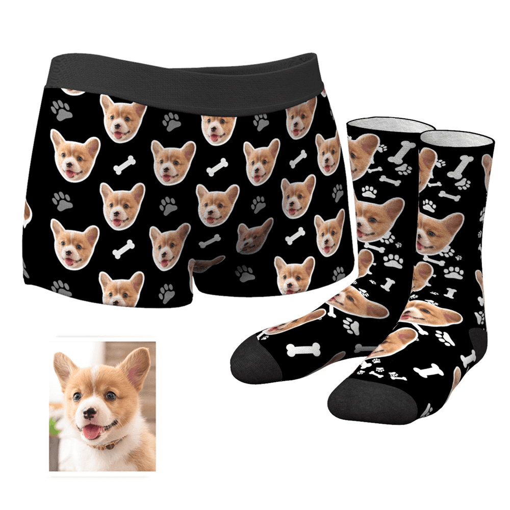 Custom Dog Boxer Shorts - MyFaceSocksAU