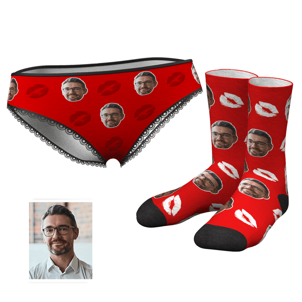 Custom Kiss Face Panties - MyFaceSocksAU