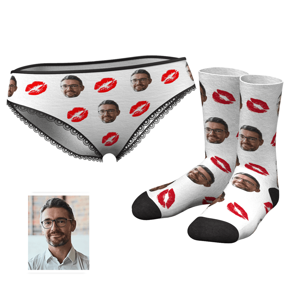 Custom Kiss Face Panties - MyFaceSocksAU