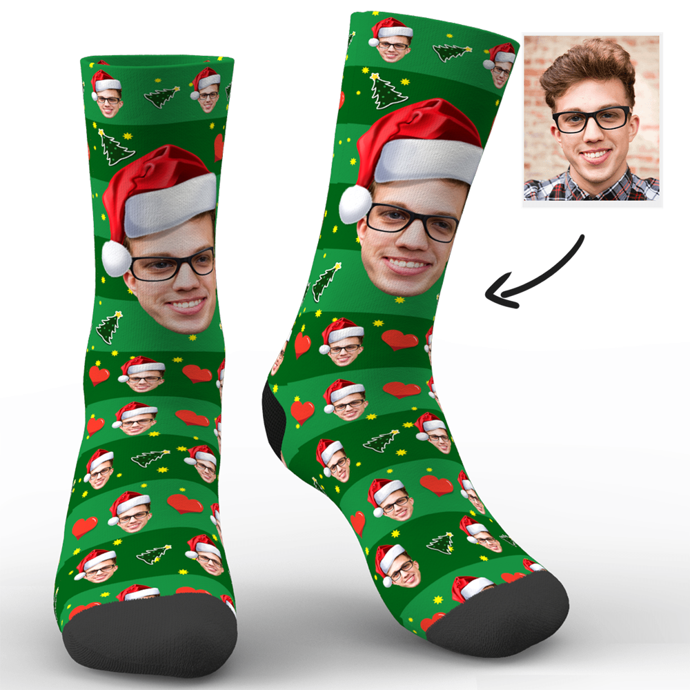 Printed In AU Custom Face Socks Add Pictures Socks