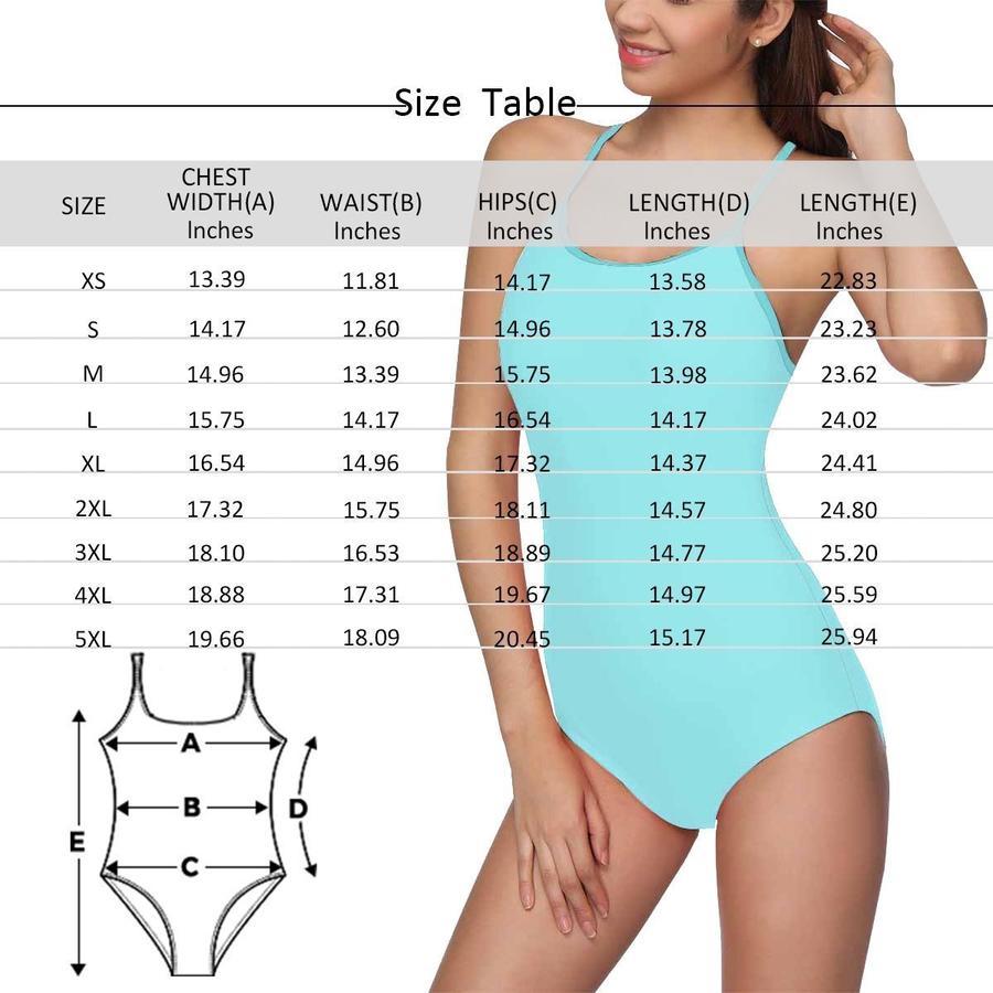 Custom Face Photo Funny Women's Slip One Piece Swimsuit - MyFaceSocksAu