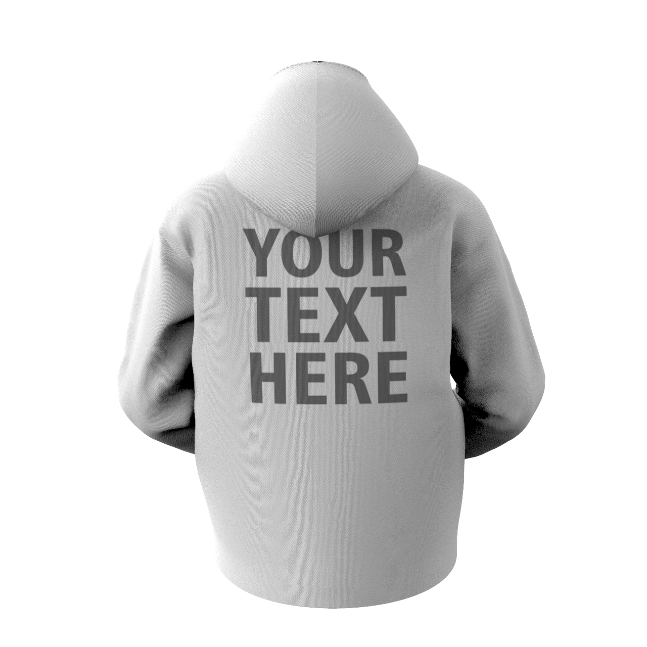 Custom Men's Hoodie Back Text - MyFaceSocksAu