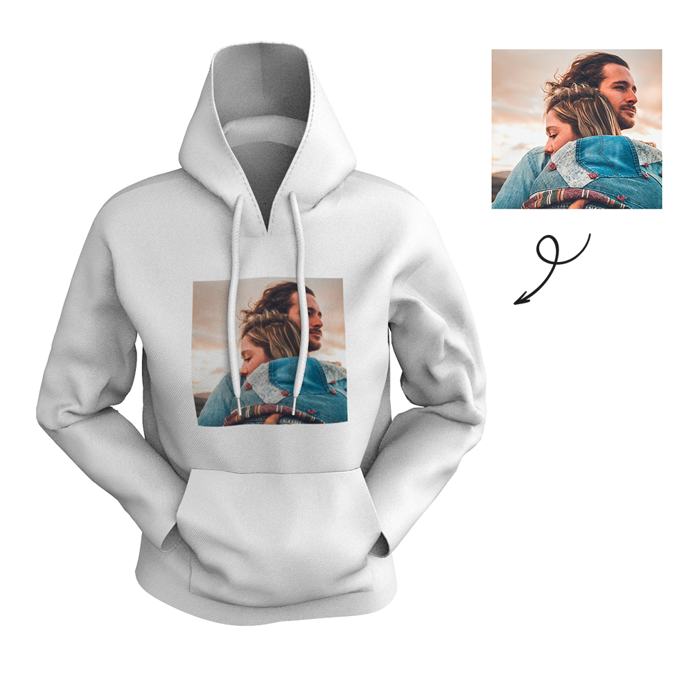 Custom Men's Hoodie Back Photo - MyFaceSocksAu