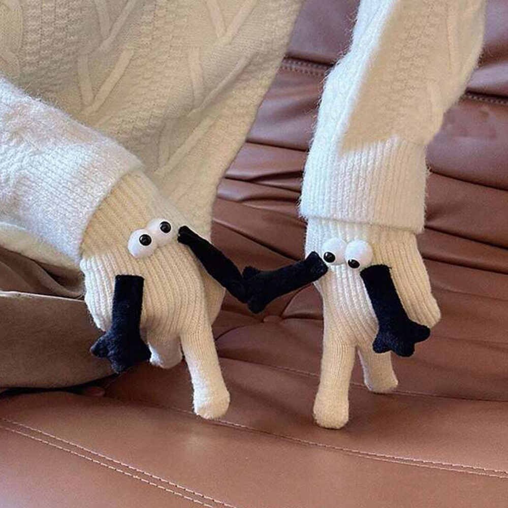 1 Pair Women's Warm Winter Magnetic Gloves Touch Screen Hand Warmer Gloves Christmas Gift for Girlfriend - MyFaceSocksAu