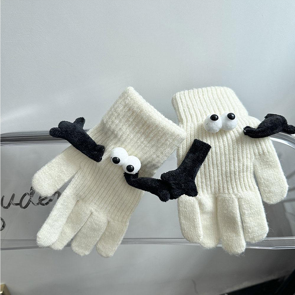 1 Pair Women's Warm Winter Magnetic Gloves Touch Screen Hand Warmer Gloves Christmas Gift for Girlfriend - MyFaceSocksAu