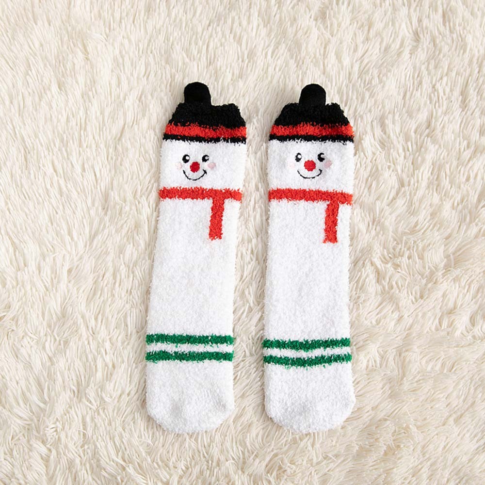 Christmas Socks Plush Coral Fleece Parent-child Christmas Socks Winter Home Floor Socks Christmas Gifts - MyFaceSocksAu