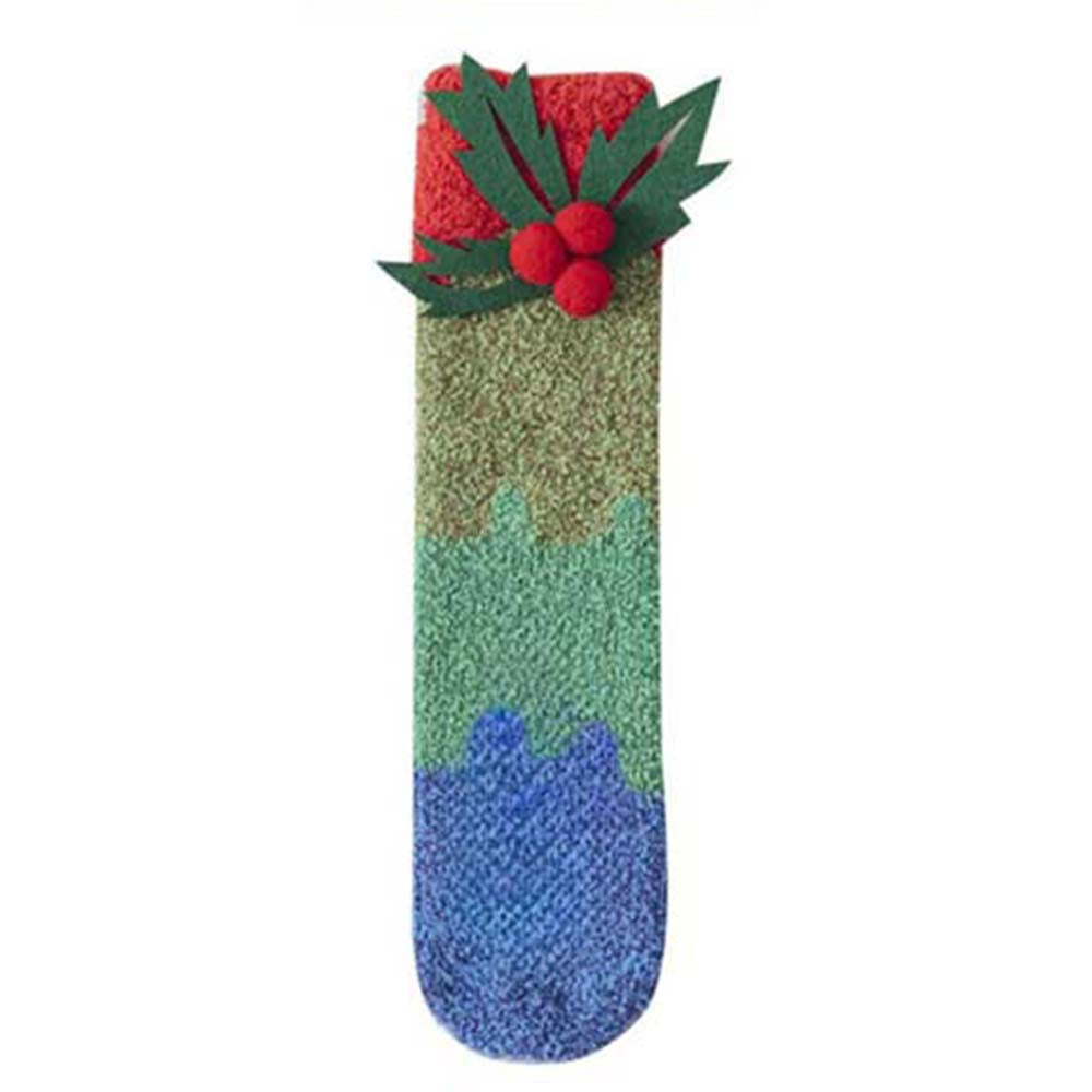 Christmas Socks Women's Plush Coral Fleece Winter Home Floor Socks Christmas Gifts - MyFaceSocksAu