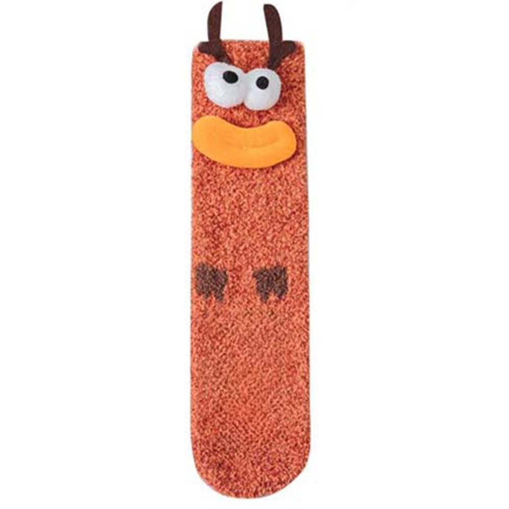 Christmas Socks Women's Plush Coral Fleece Winter Home Floor Socks Christmas Gifts - MyFaceSocksAu