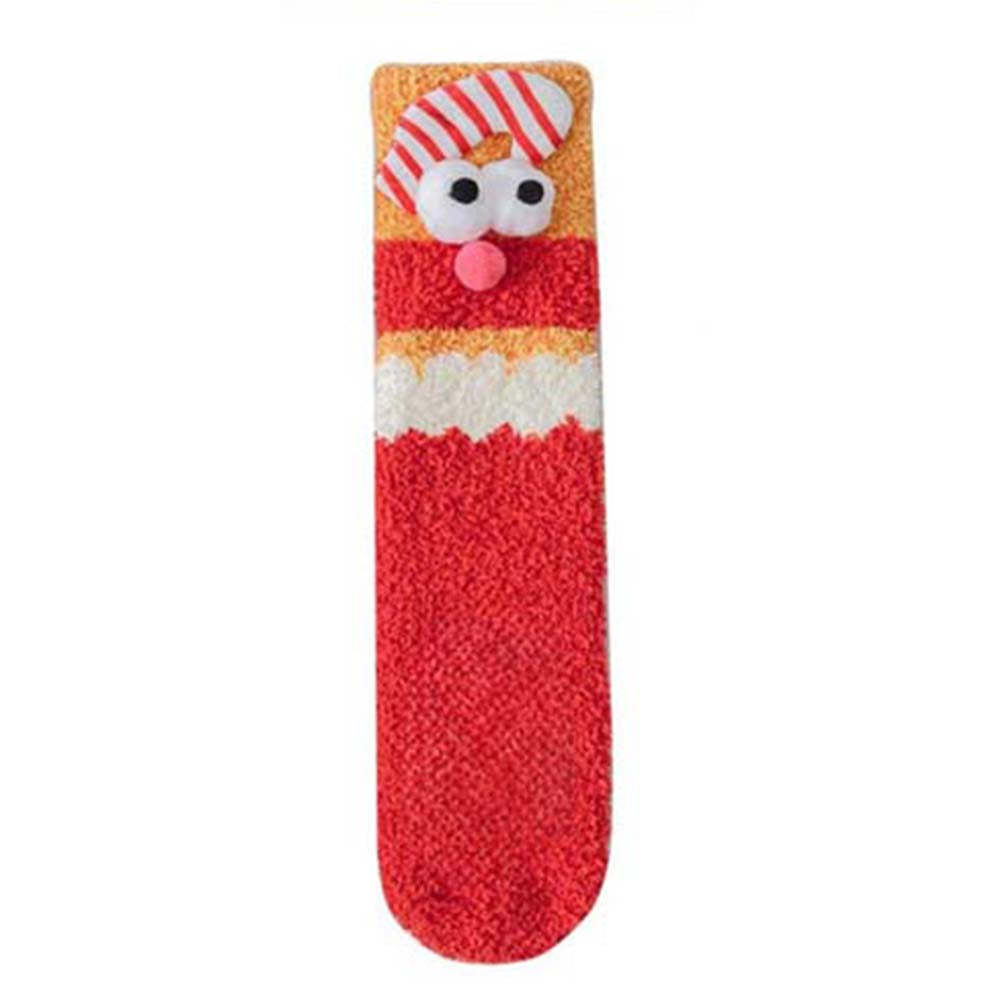 Christmas Socks Women's Plush Coral Fleece Winter Home Floor Socks Christmas Gifts - MyFaceSocksAu