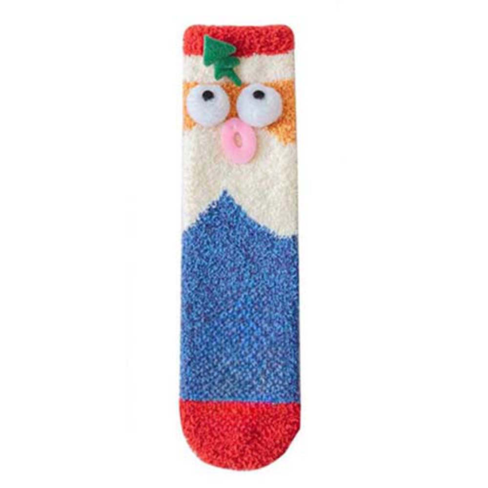 Christmas Socks Women's Plush Coral Fleece Winter Home Floor Socks Christmas Gifts - MyFaceSocksAu